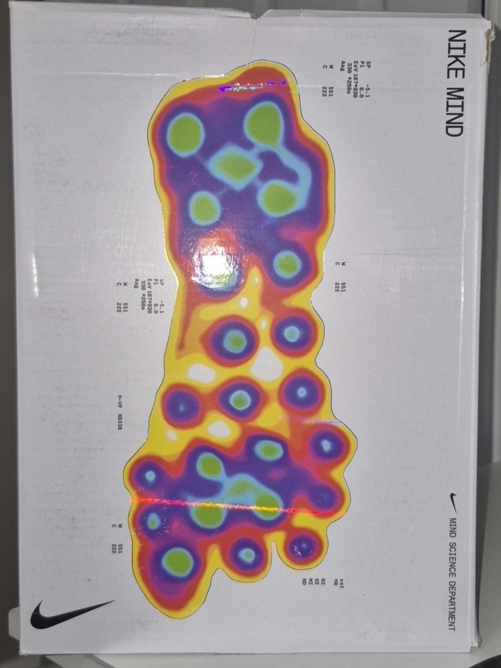 Nike Mind 001 SLIDES with Colorful Heatmap Graphic Us 10